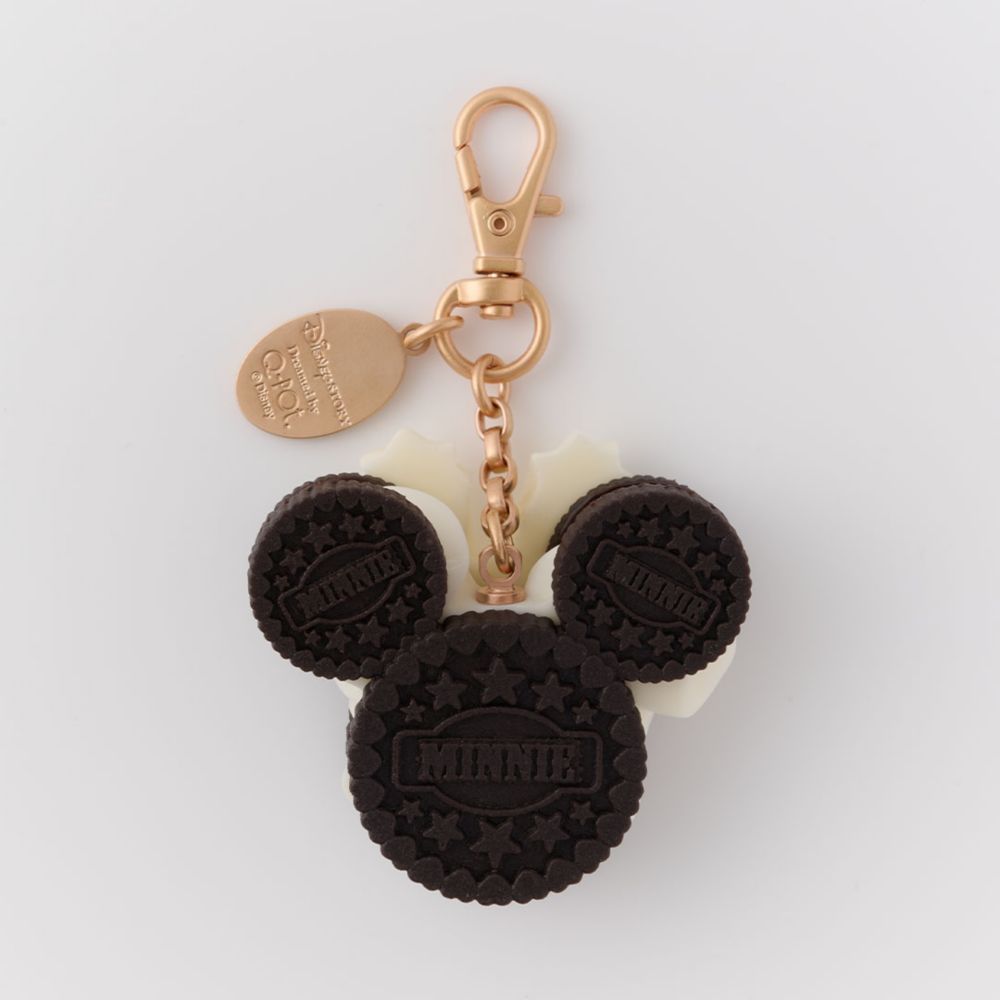 【キューポット】ミニーマウス/バッグチャーム　クリームサンド ココア クッキー