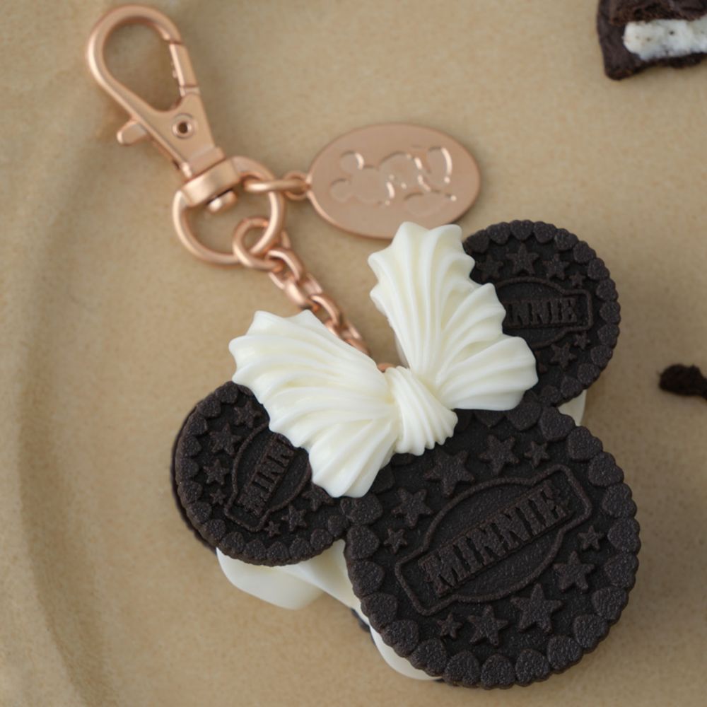 【キューポット】ミニーマウス/バッグチャーム　クリームサンド ココア クッキー