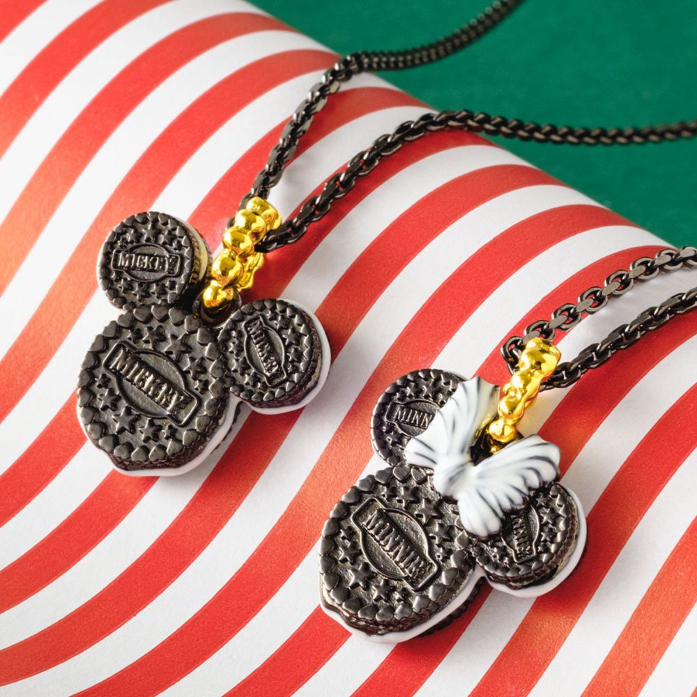 【キューポット】ミッキーマウス/ネックレス　ココア クッキー