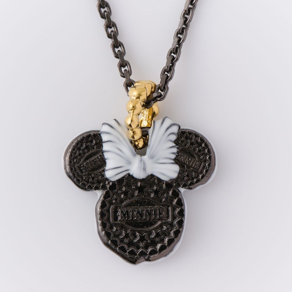 【キューポット】ミニーマウス/ネックレス　ココア クッキー