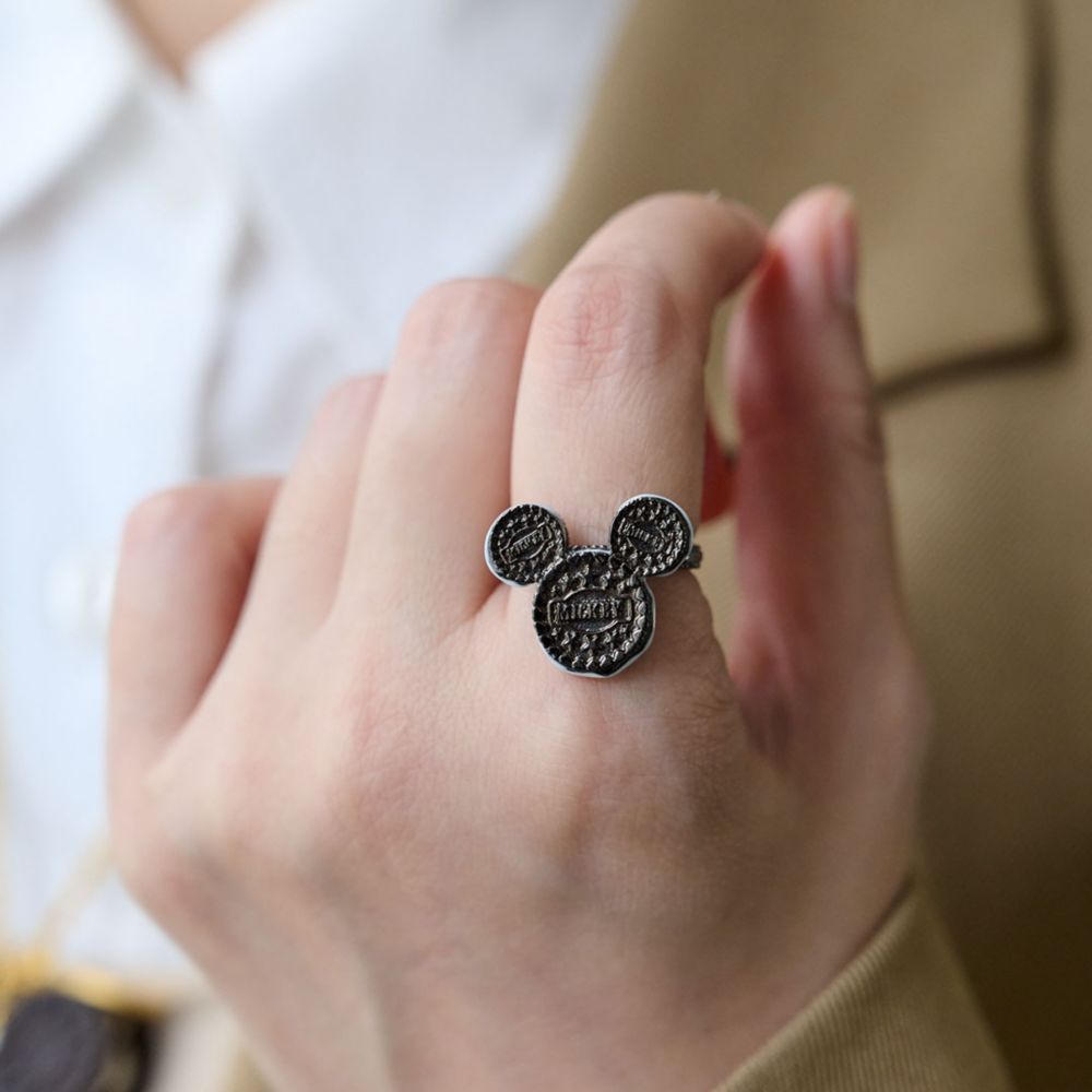 【キューポット】ミッキーマウス/リング　9号　ココア クッキー