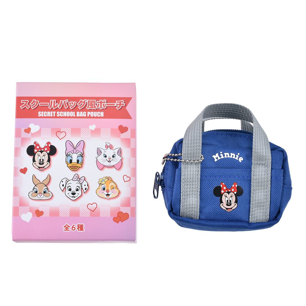 【再入荷】ディズニーキャラクター シークレットポーチ チェーン付き スクールバッグ風