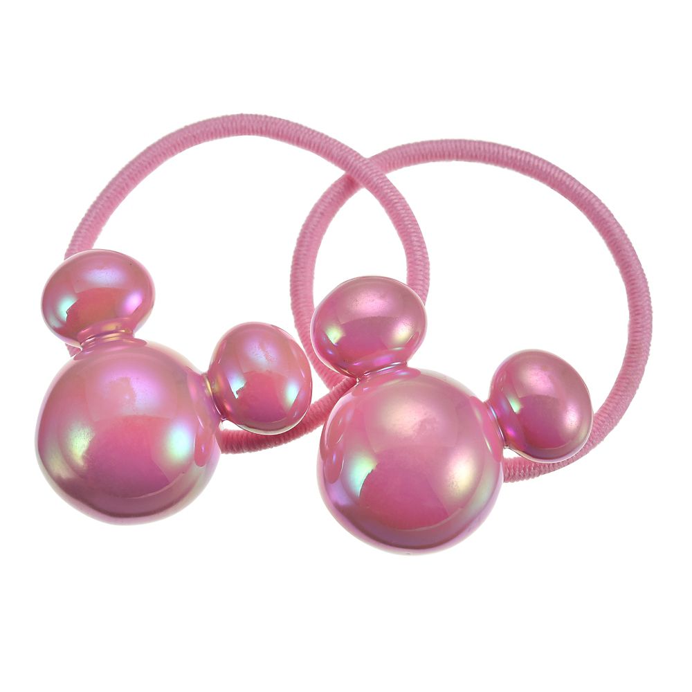 【再入荷】【キッズ用】ミッキー ヘアポニー セット オーロラピンク アイコン