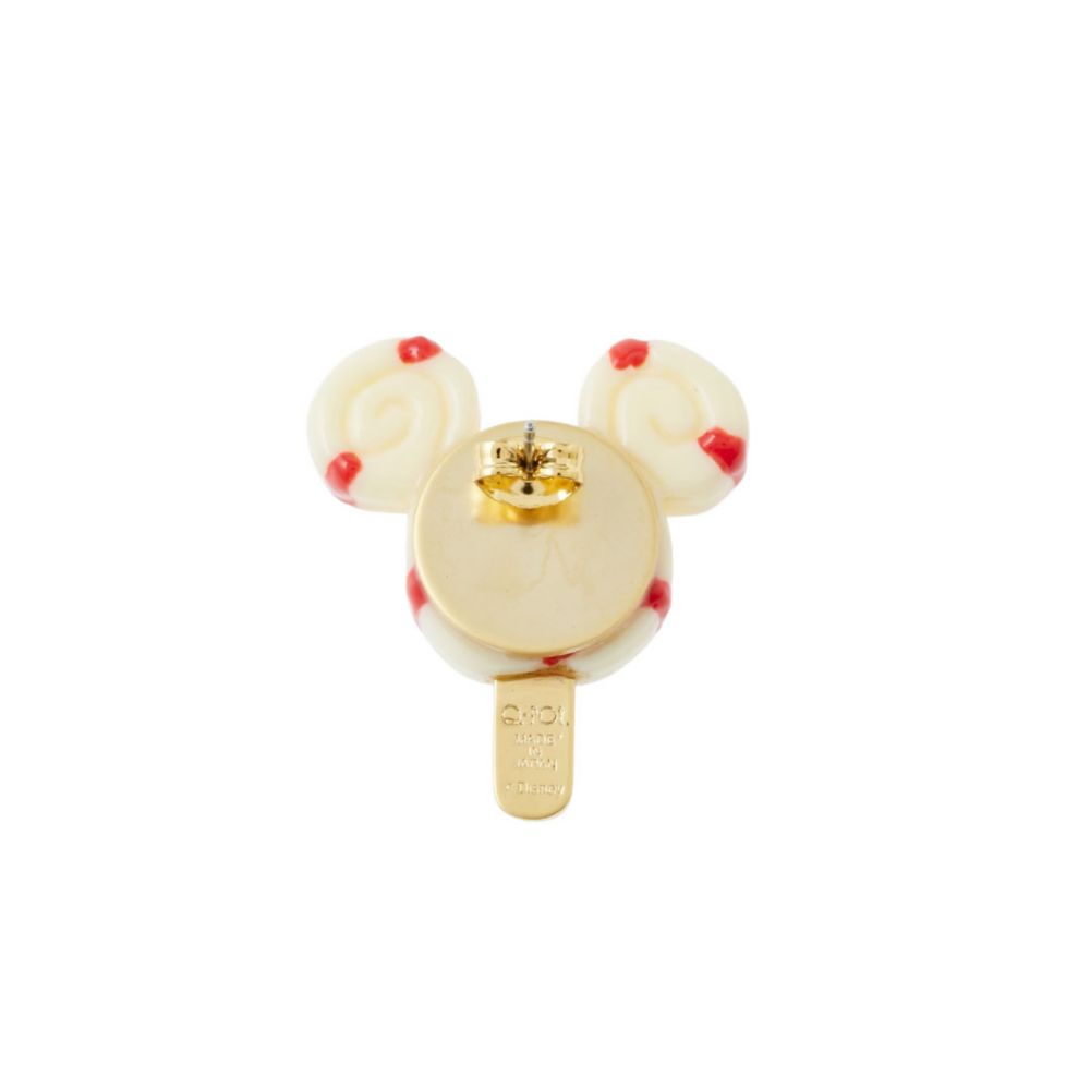 【キューポット】ミッキー/ピアス　クリスマスロリポップ