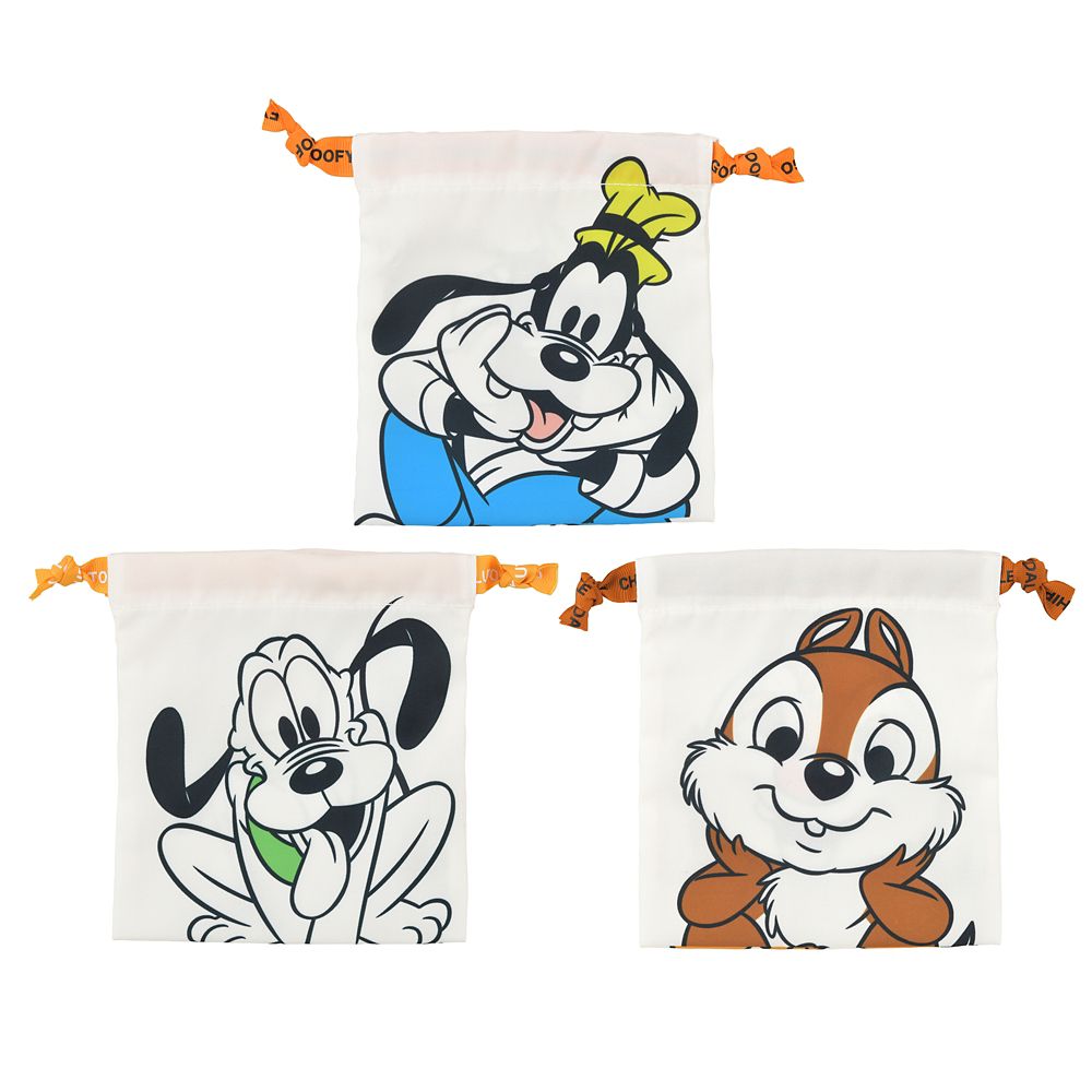 【再入荷】ミッキー＆フレンズ シークレット巾着 ネームロゴ