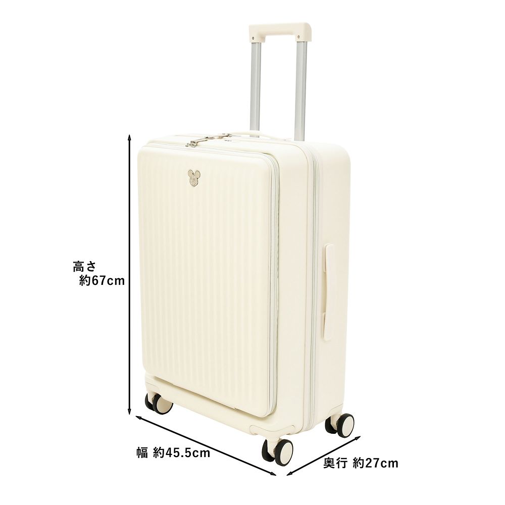 ミッキー スーツケース(M) 59L アイボリー DISNEY TRAVEL