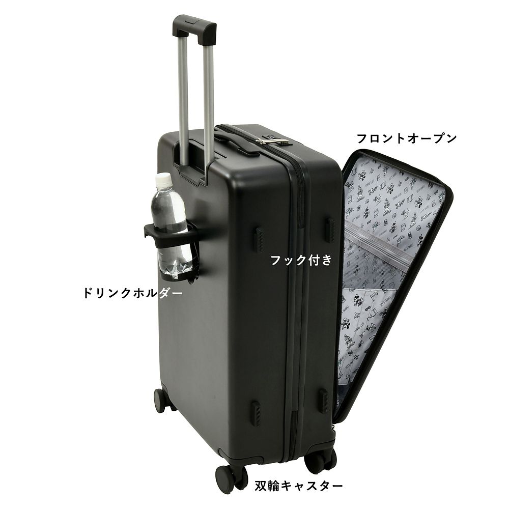 ミッキー スーツケース(M) 59L ブラック DISNEY TRAVEL