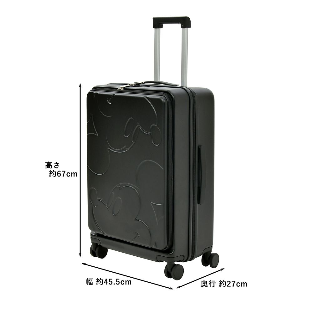 ミッキー スーツケース(M) 59L ブラック DISNEY TRAVEL