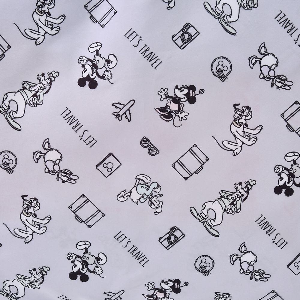 ミッキー＆フレンズ 衣類圧縮収納ポーチ(L) パープル DISNEY TRAVEL