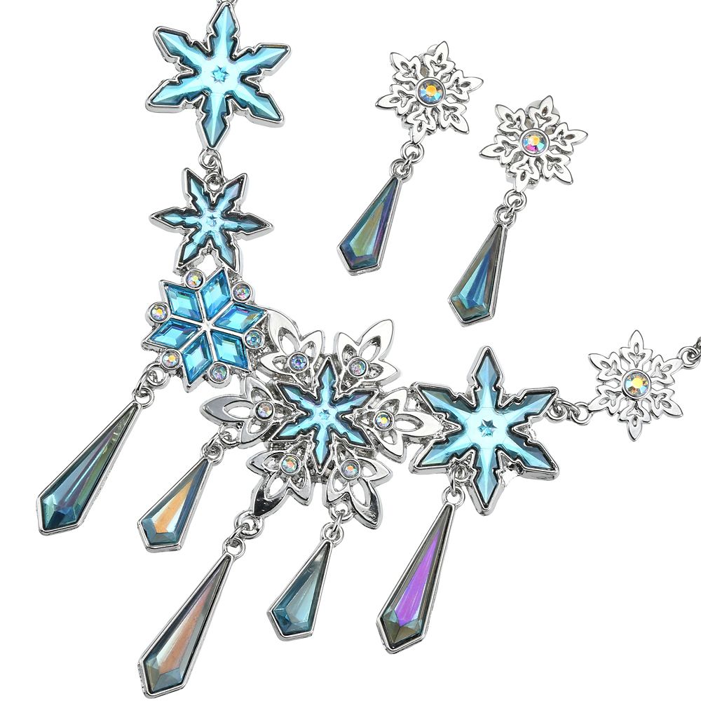 【再入荷】エルサ キッズ用ネックレス・イヤリング 雪の結晶