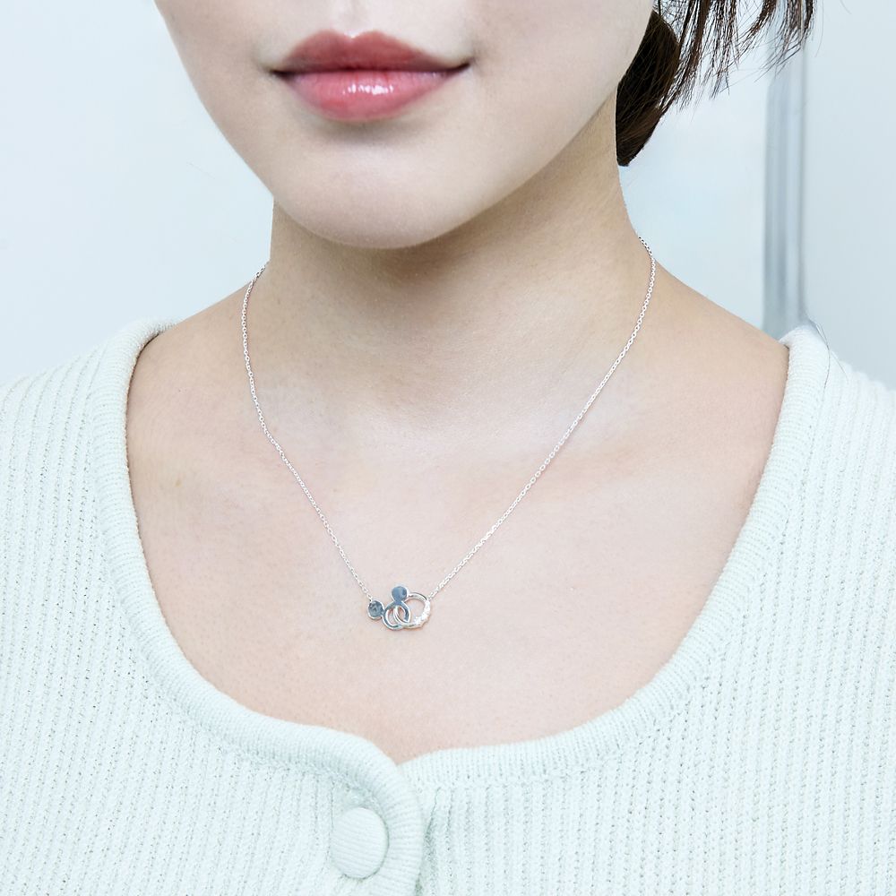 【ザ・キッス】DI-SN1411CZ 40cm ミッキー / シルバー ネックレス