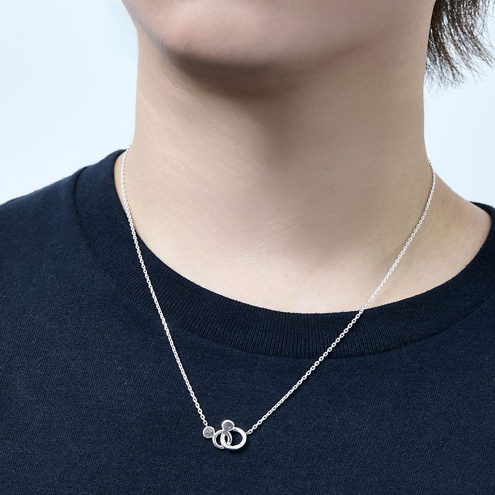 【ザ・キッス】DI-SN1412CZ 50cm ミッキー / シルバー ネックレス