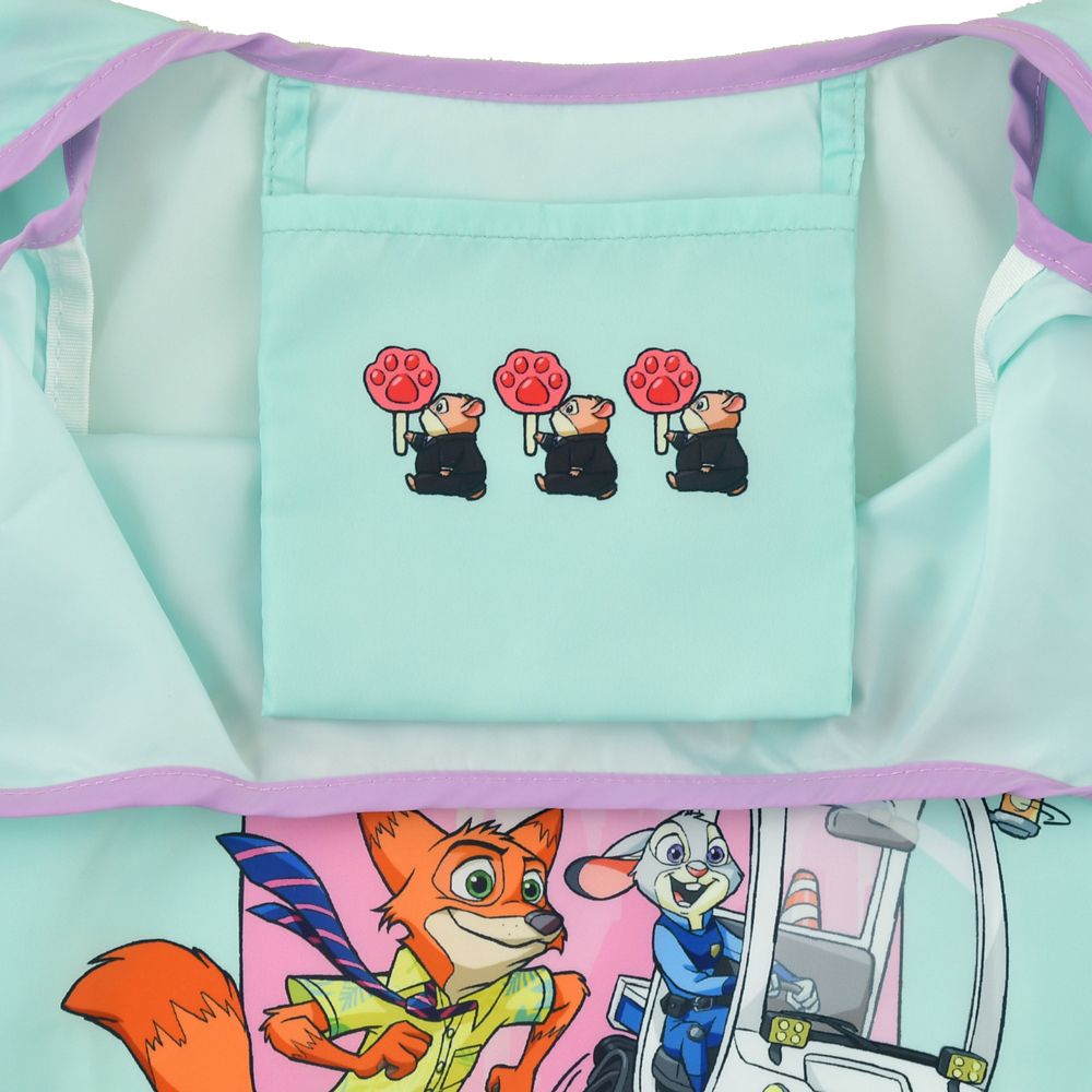 ジュディ・ホップス＆ニック・ワイルド、レミングのビジネスマン ショッピングバッグ・エコバッグ Embroidery Bag ZOOTOPIA COMIC STYLE