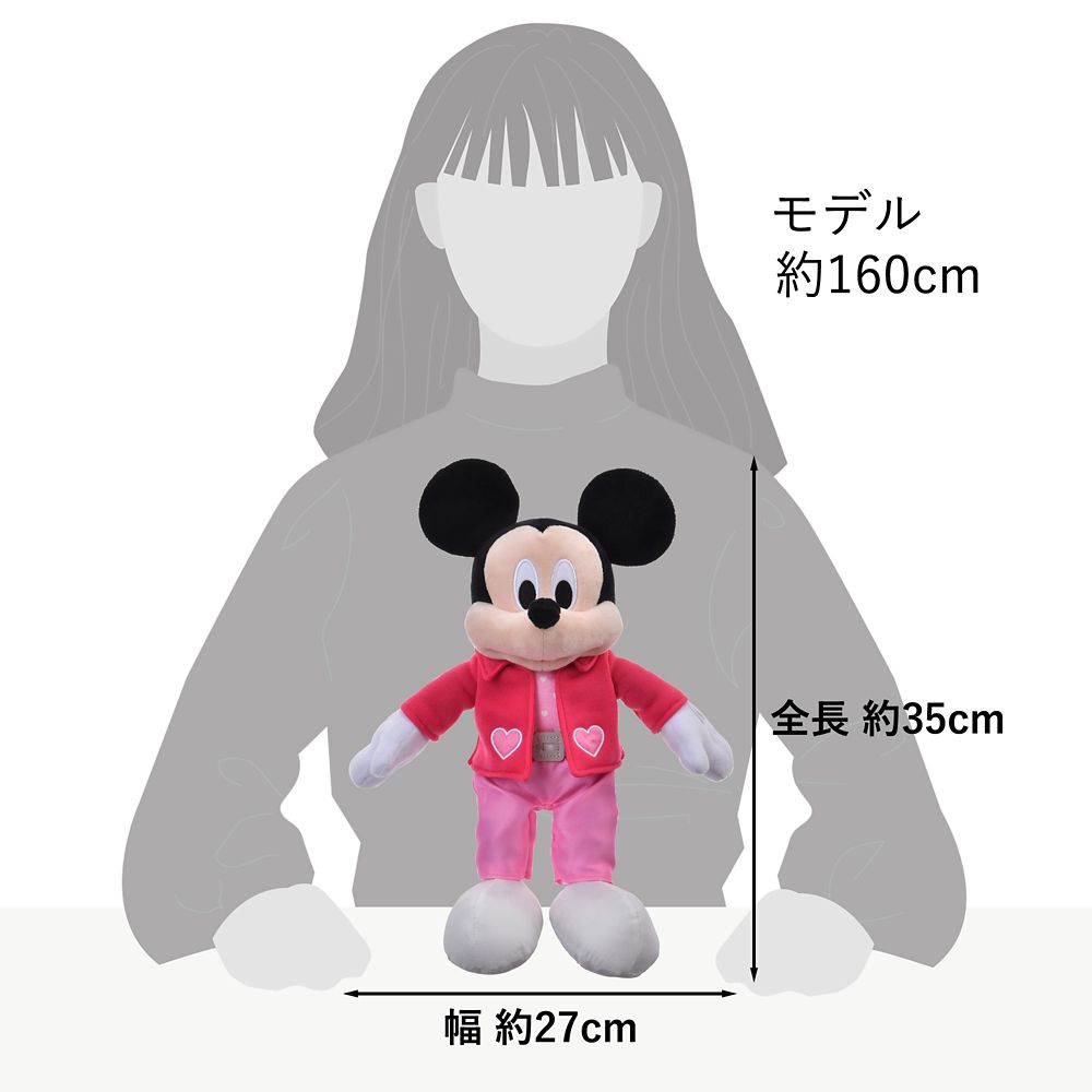 ミッキー ぬいぐるみ バレンタイン 2026