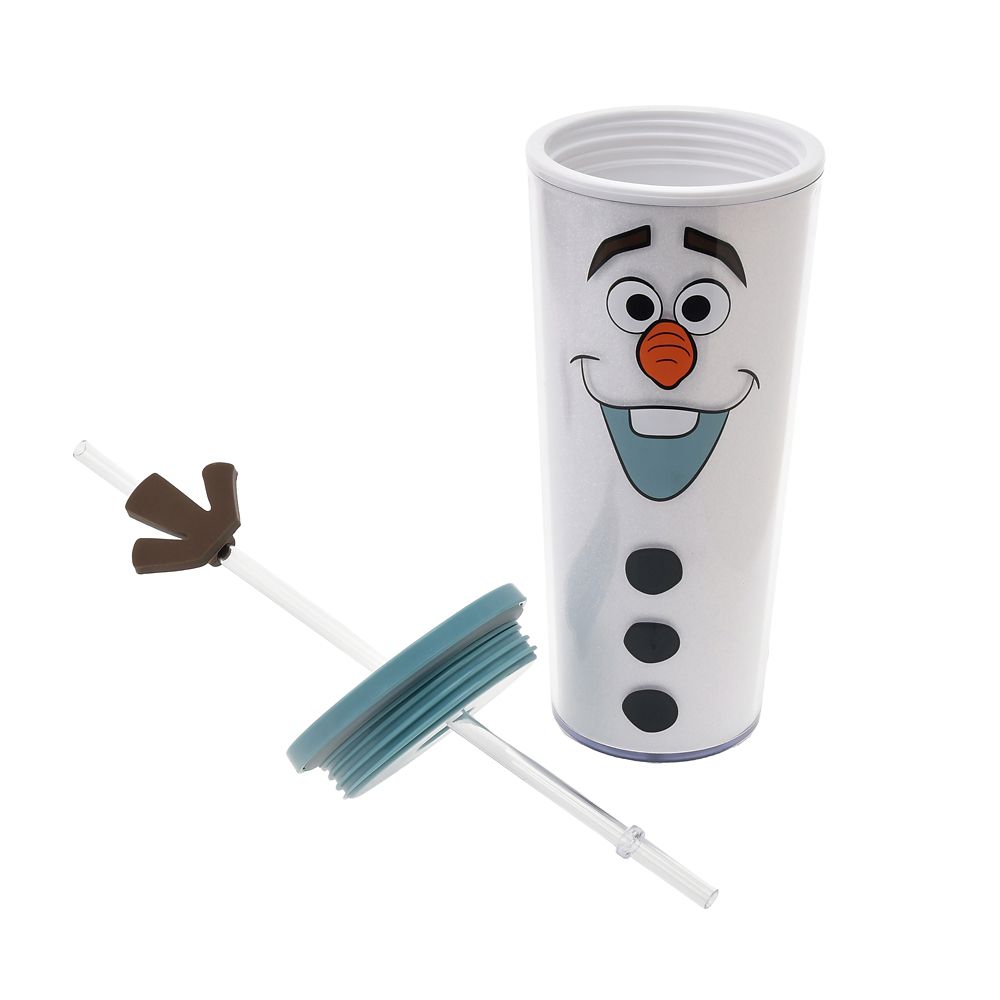 オラフ タンブラー チャーム付きストロー