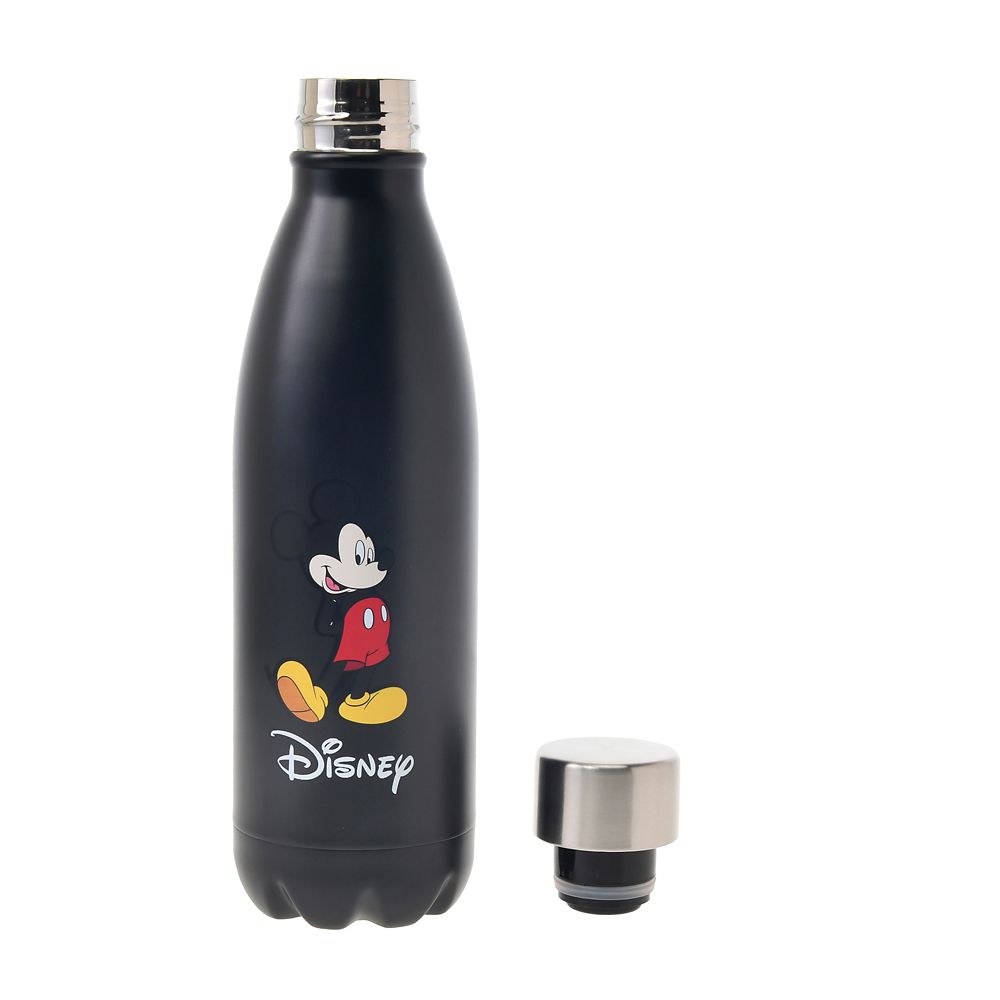 ミッキー ステンレスボトル ブラック ワンポイント