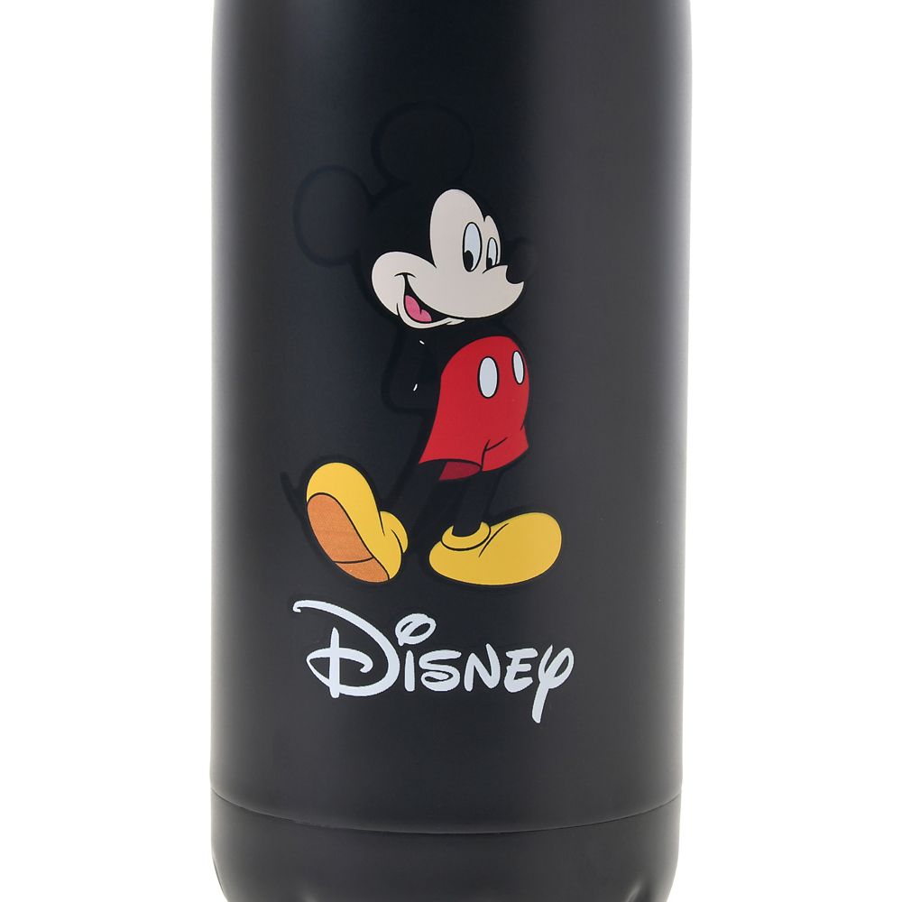 ミッキー ステンレスボトル ブラック ワンポイント