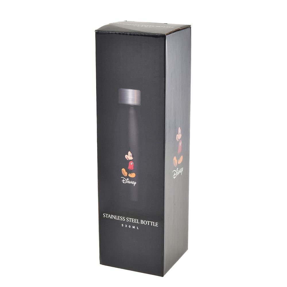 ミッキー ステンレスボトル ブラック ワンポイント