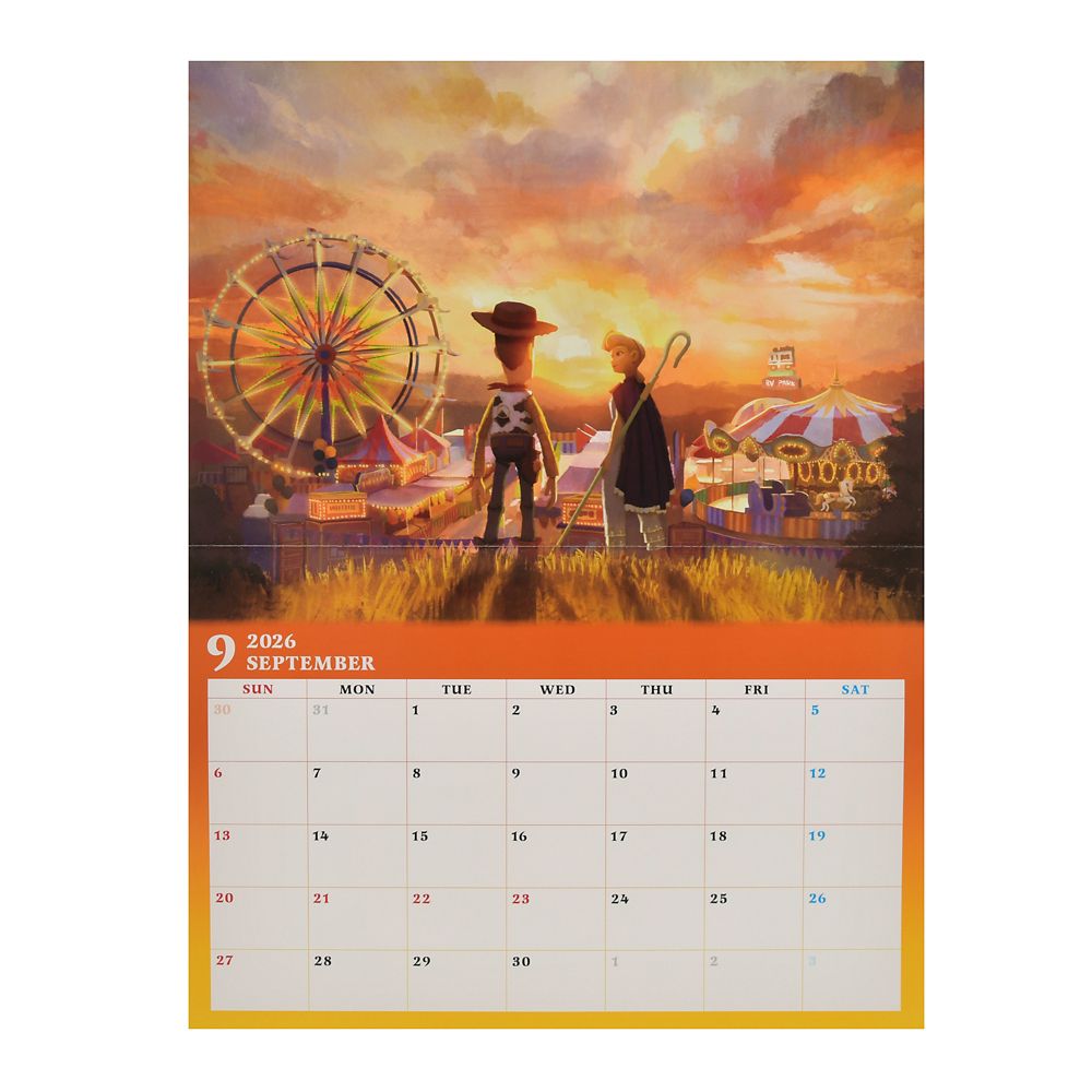 ディズニーキャラクター 壁掛けカレンダー CALENDAR＆ORGANIZER 2026