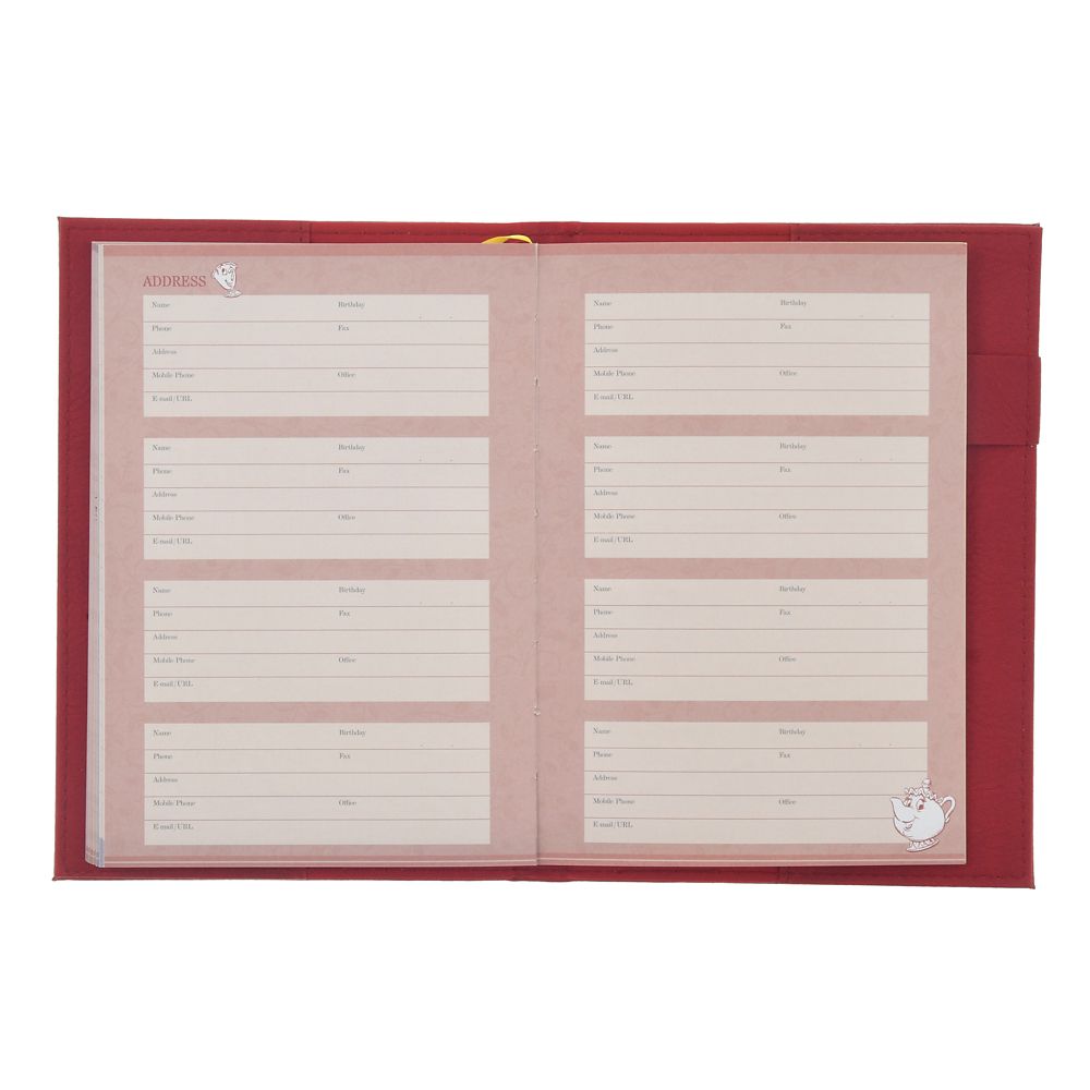 美女と野獣 手帳・スケジュール帳 B6 型押し CALENDAR＆ORGANIZER 2026