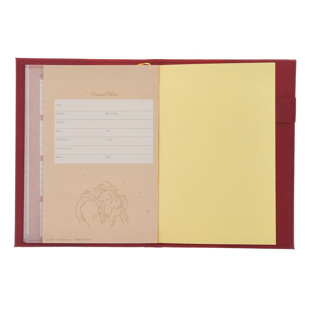 美女と野獣 手帳・スケジュール帳 B6 型押し CALENDAR＆ORGANIZER 2026