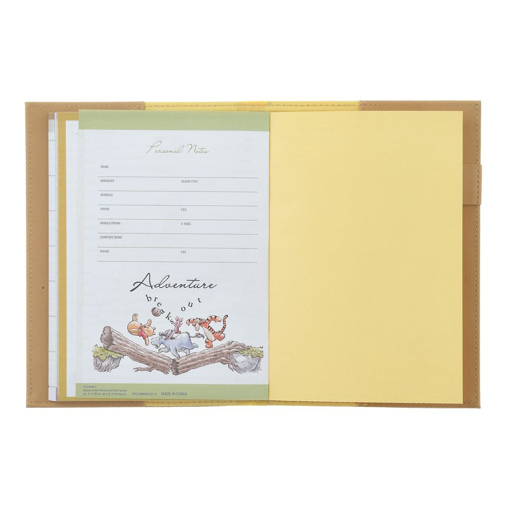 プー＆フレンズ 手帳・スケジュール帳 B6 型押し CALENDAR＆ORGANIZER 2026