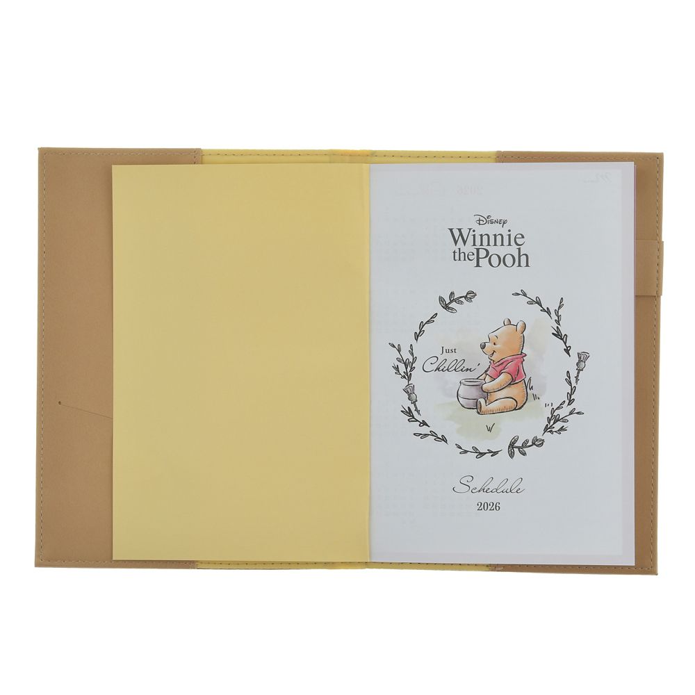プー＆フレンズ 手帳・スケジュール帳 B6 型押し CALENDAR＆ORGANIZER 2026