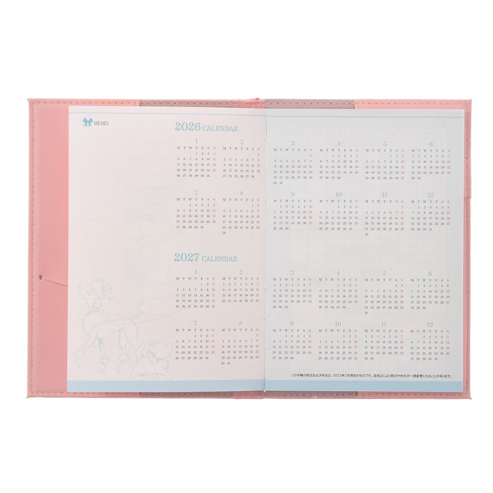 おしゃれキャット 手帳・スケジュール帳 B6 メタリック CALENDAR＆ORGANIZER 2026
