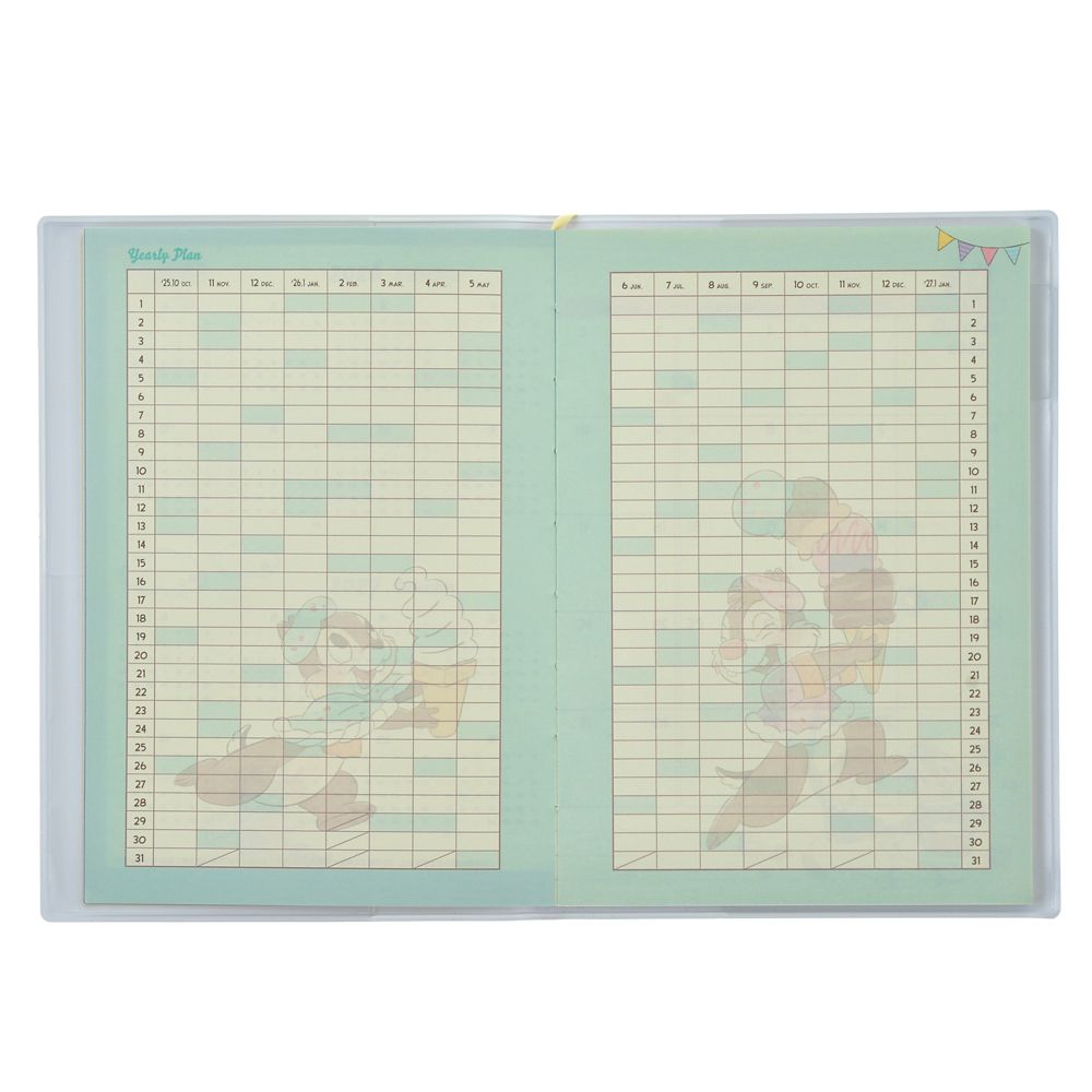 チップ＆デール 手帳・スケジュール帳 B6 Costume CALENDAR＆ORGANIZER 2026