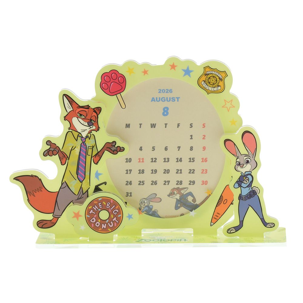 ジュディ・ホップス＆ニック・ワイルド 卓上カレンダー アクリル CALENDAR＆ORGANIZER 2026