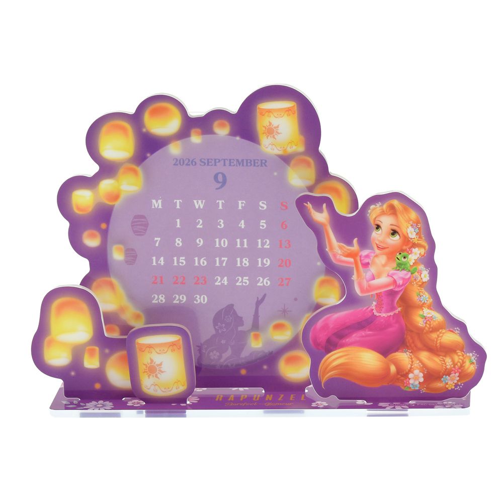 ラプンツェル＆パスカル 卓上カレンダー アクリル CALENDAR＆ORGANIZER 2026