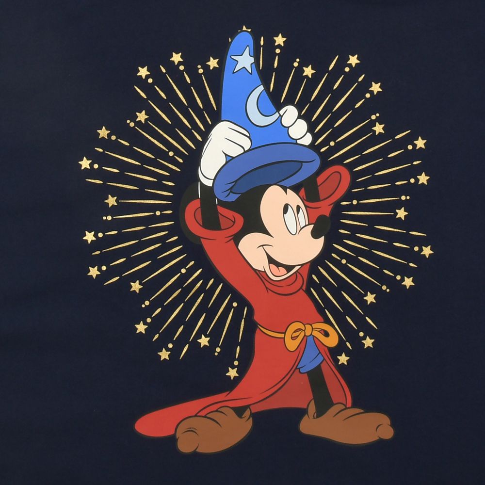 【Spirit Jersey】ミッキー 長袖Tシャツ ブルー XL Disney FANTASIA 85TH