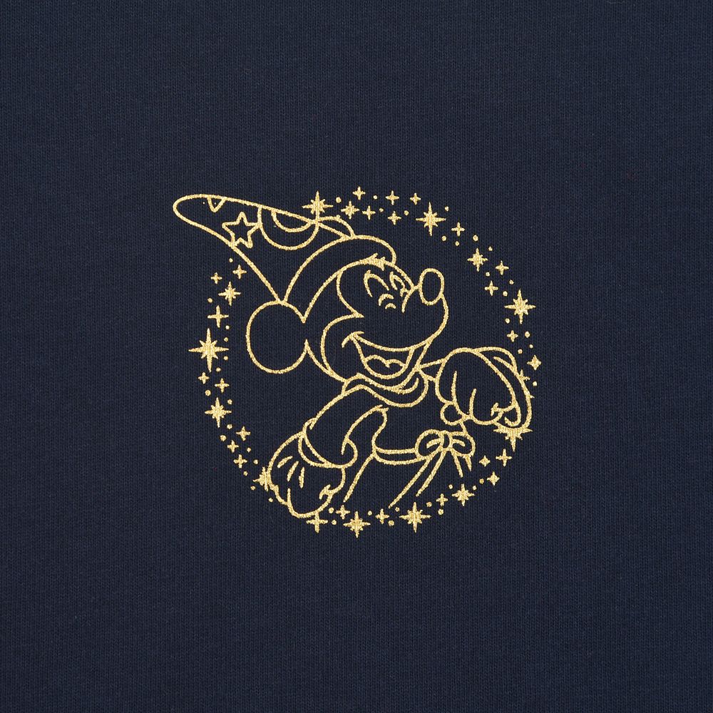 【Spirit Jersey】ミッキー 長袖Tシャツ ブルー XL Disney FANTASIA 85TH