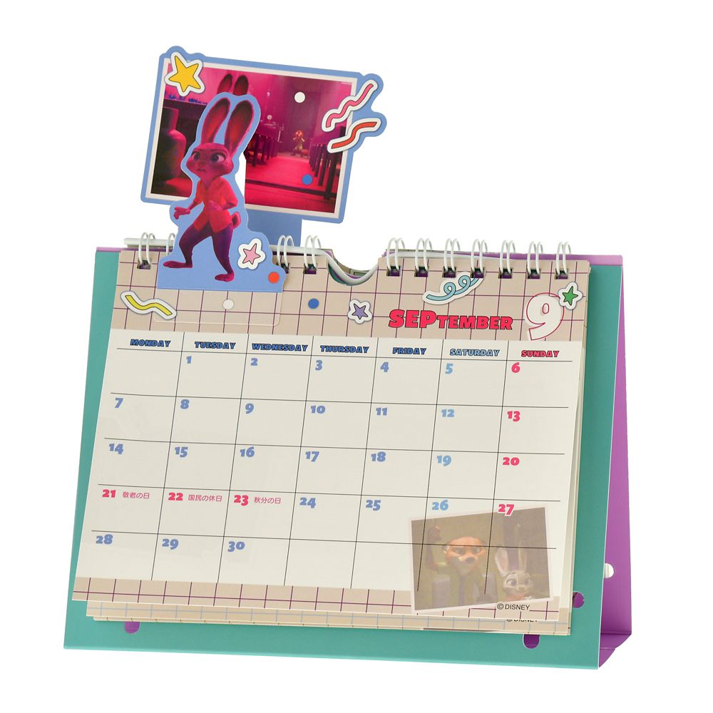 ズートピア 卓上カレンダー ポップアップ Memories CALENDAR＆ORGANIZER 2026