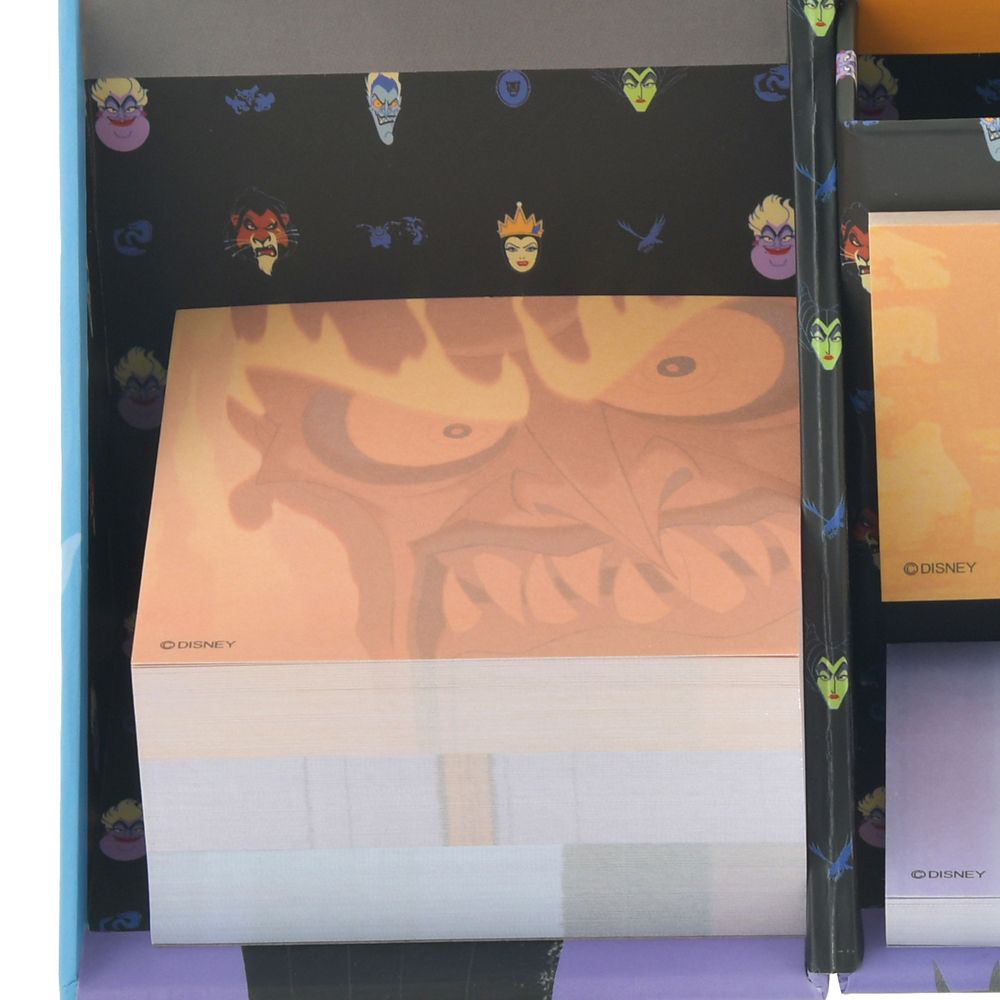ディズニーヴィランズ 付箋・メモ帳 ペンスタンド付き