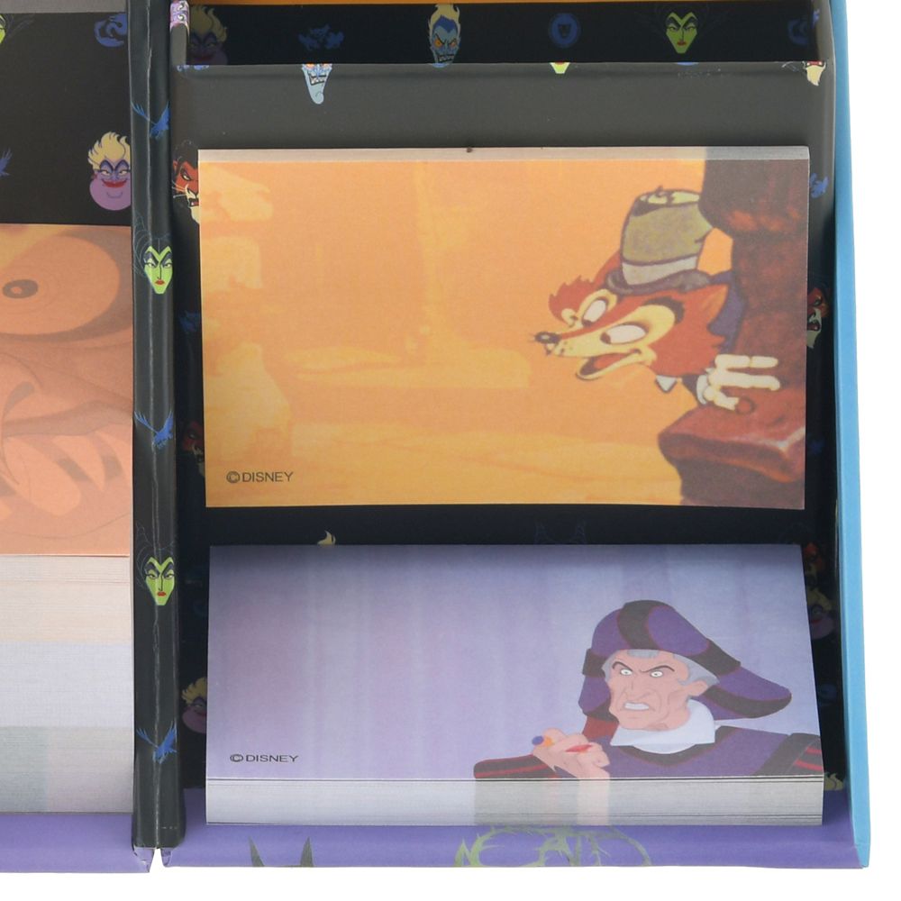 ディズニーヴィランズ 付箋・メモ帳 ペンスタンド付き