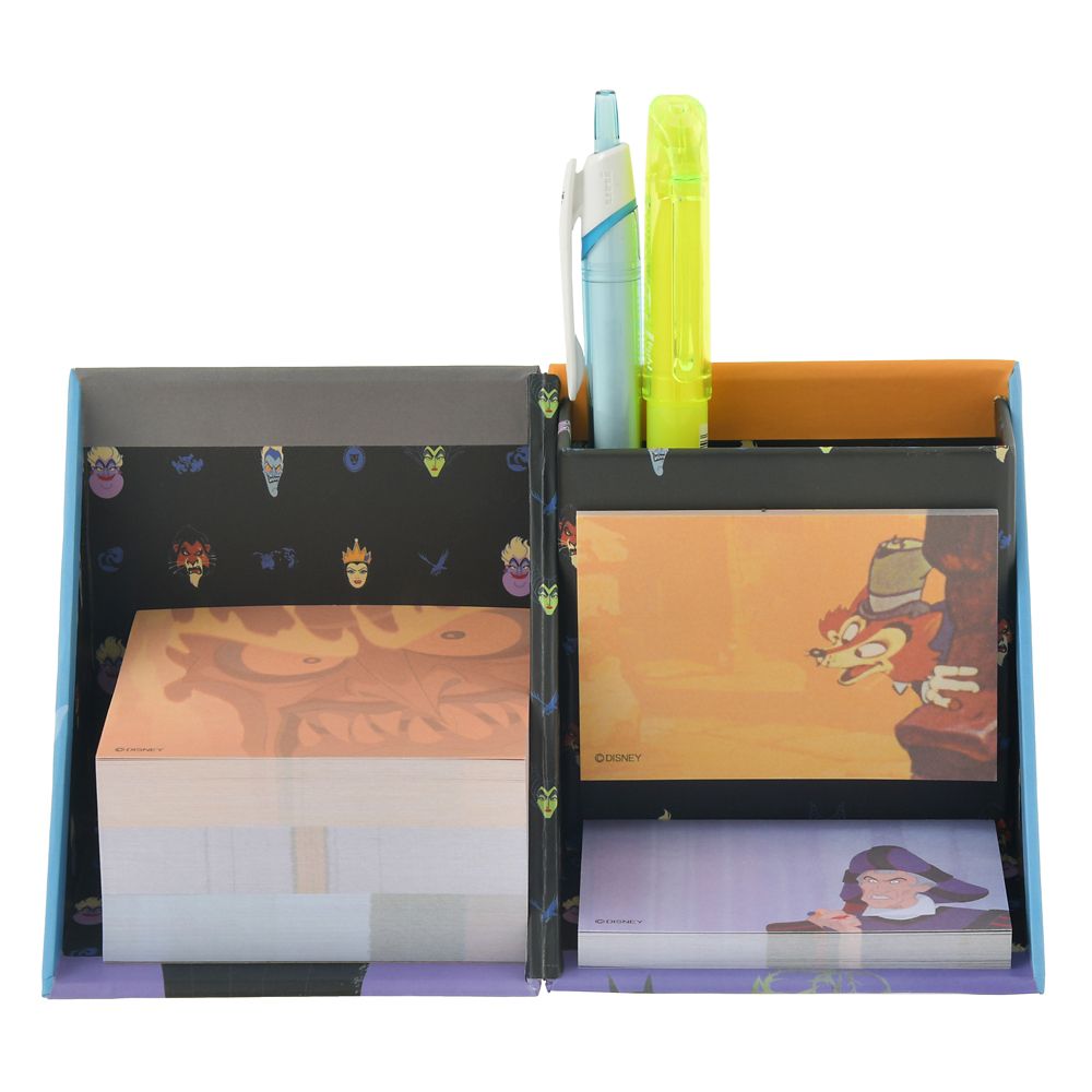 ディズニーヴィランズ 付箋・メモ帳 ペンスタンド付き