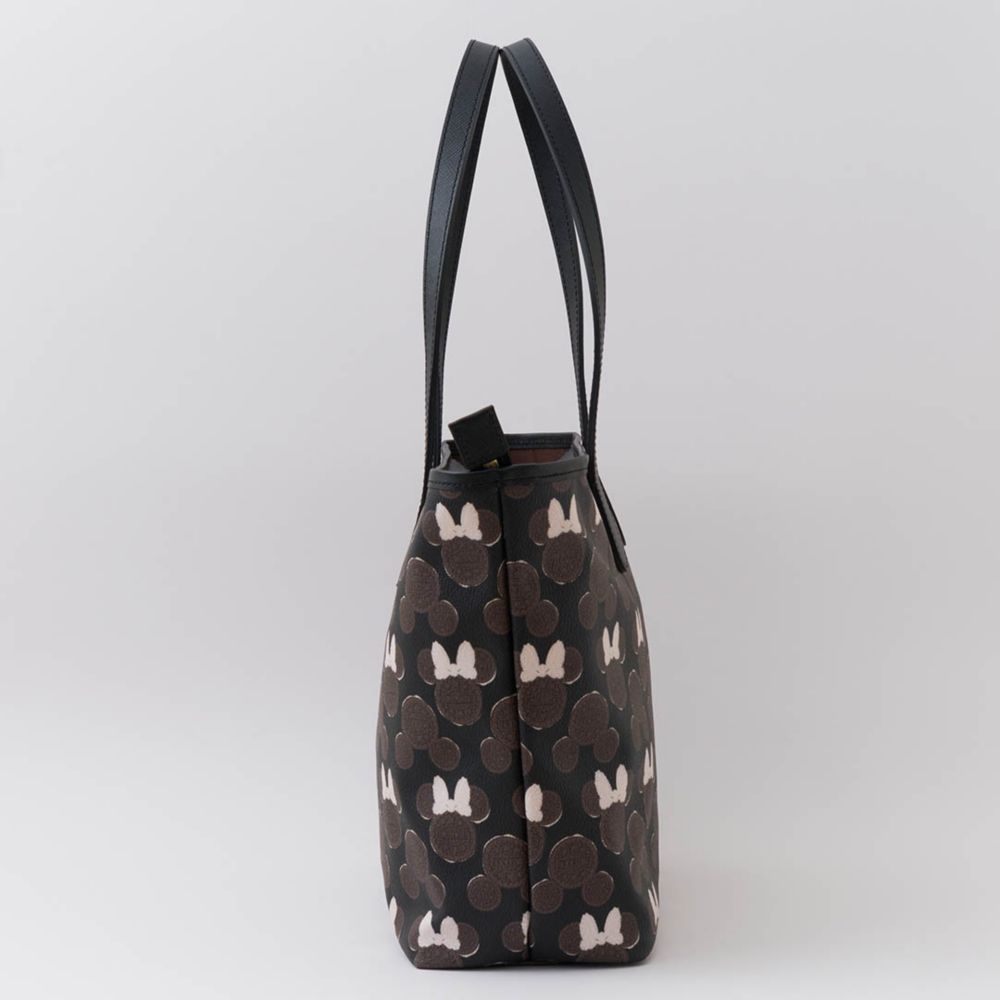 【キューポット】ジップ トートバッグ　ミッキー&ミニー クリームサンド ココアクッキー