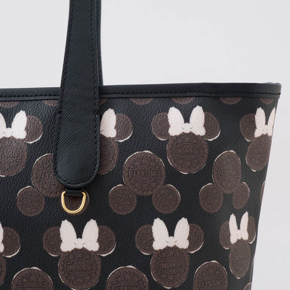 【キューポット】ジップ トートバッグ　ミッキー&ミニー クリームサンド ココアクッキー