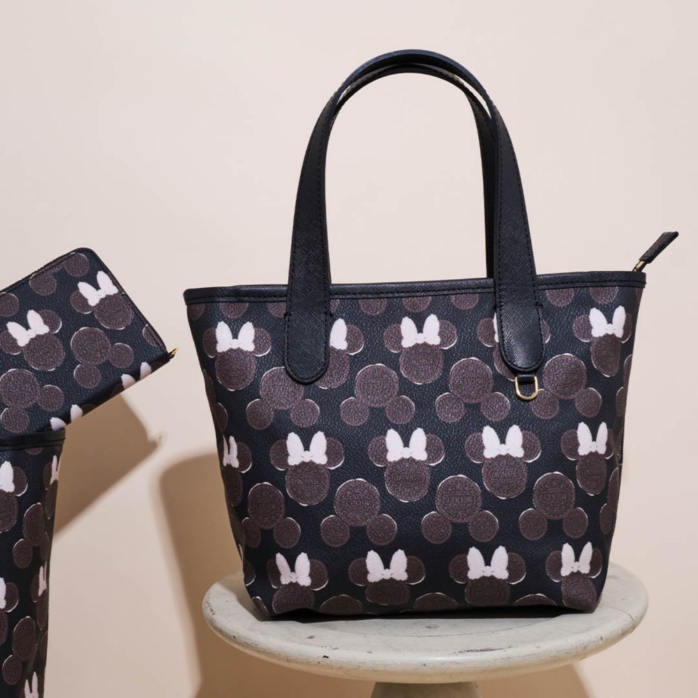 【キューポット】ミニトートバッグ　ミッキー&ミニー クリームサンド ココアクッキー