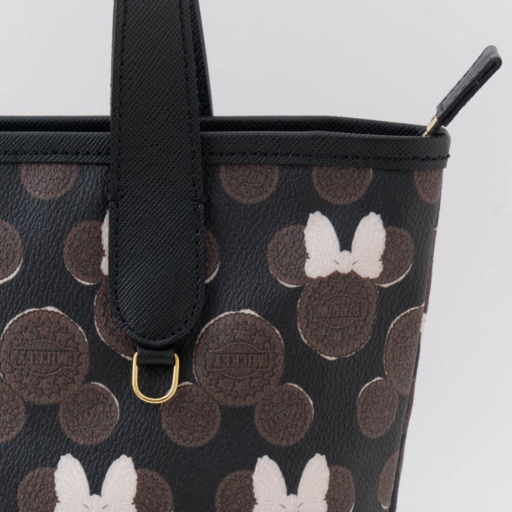 【キューポット】ミニトートバッグ　ミッキー&ミニー クリームサンド ココアクッキー