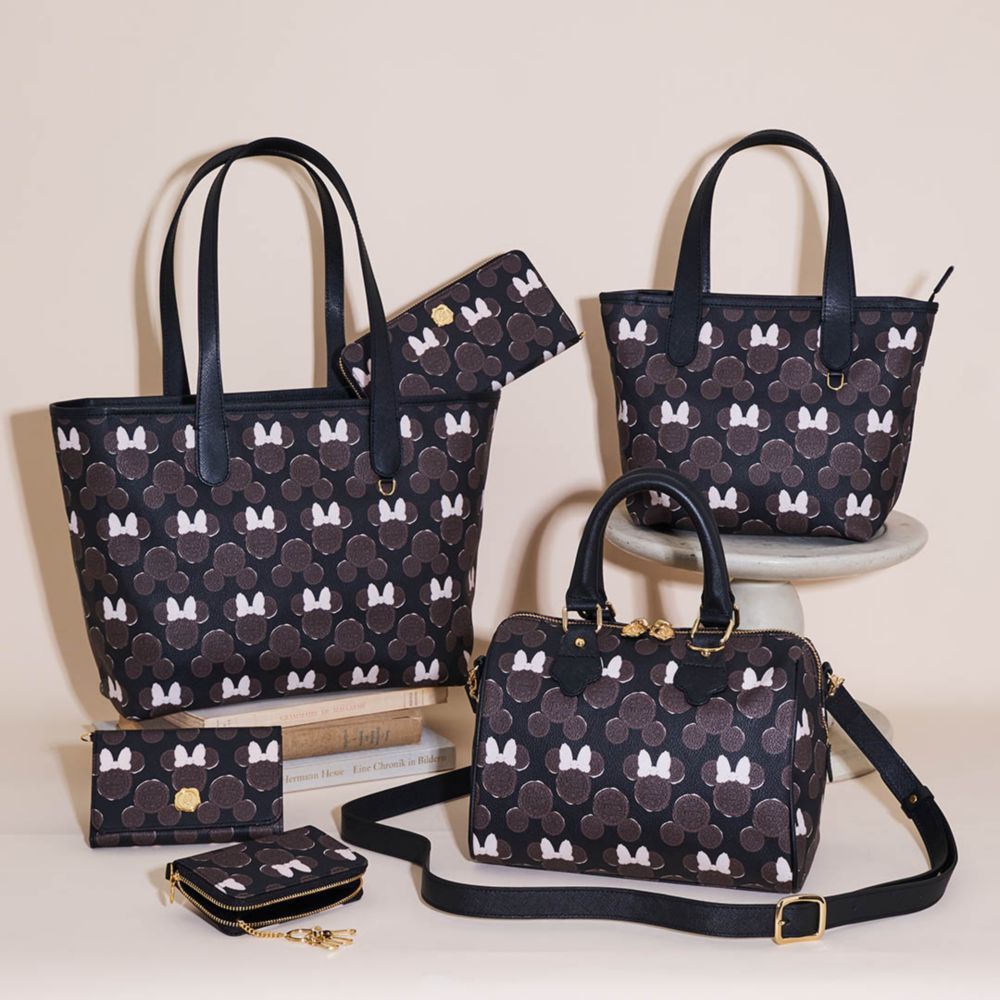 【キューポット】 ミニボストンバッグ　ミッキー&ミニー クリームサンド ココアクッキー