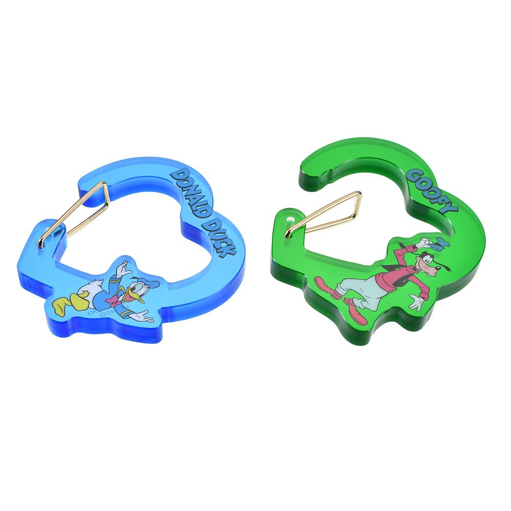 ミッキー＆フレンズ シークレットカラビナ ハート形 クリアカラー retro