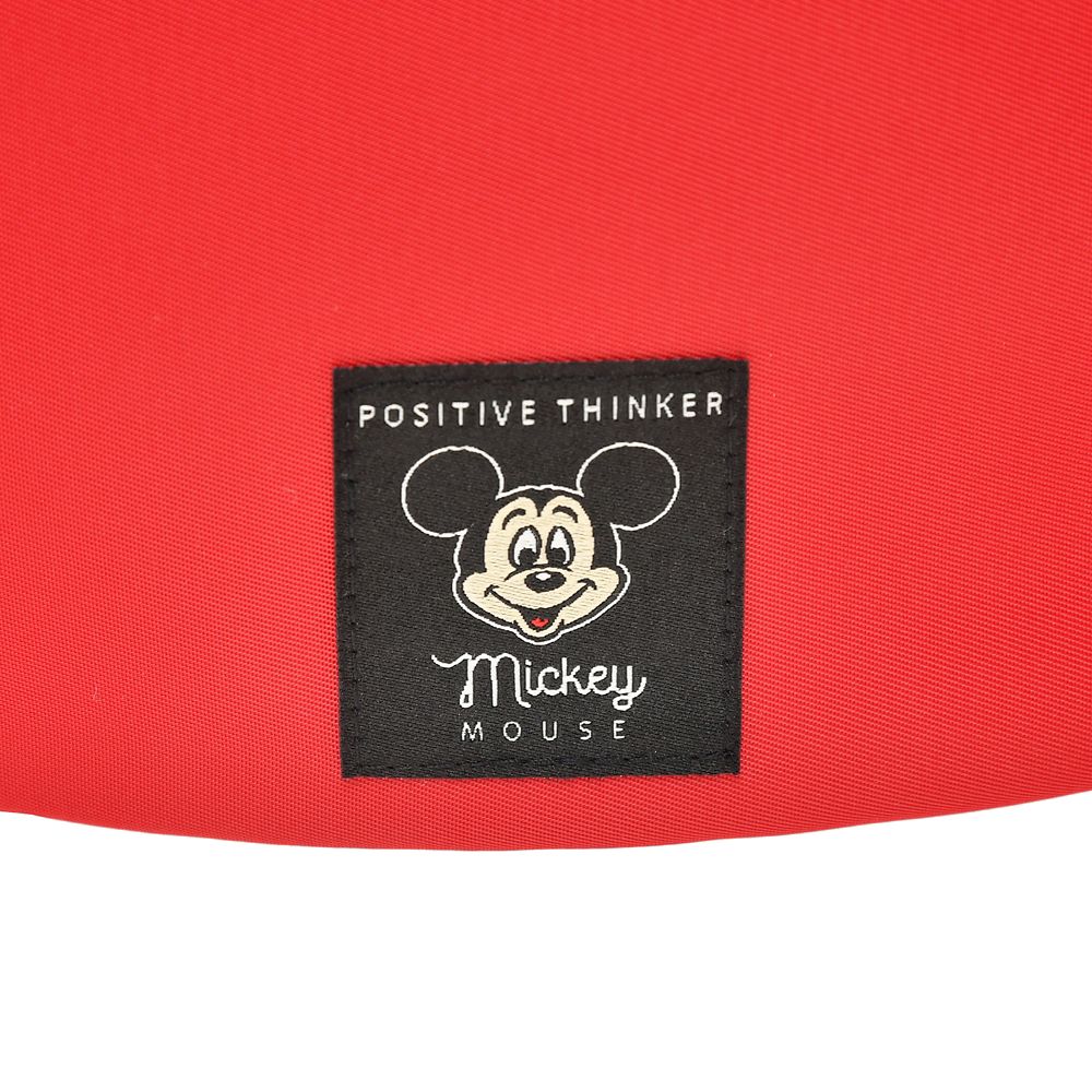 ミッキー ショルダーバッグ カラビナ付き ハーフムーン レッド パラコード Casual Bag