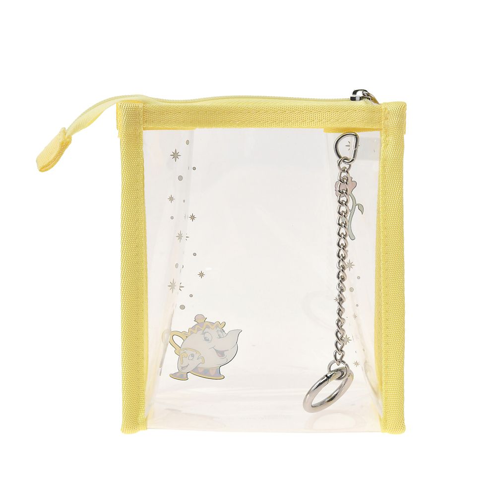 ポット夫人＆チップ ポーチ クリア カラビナ付き