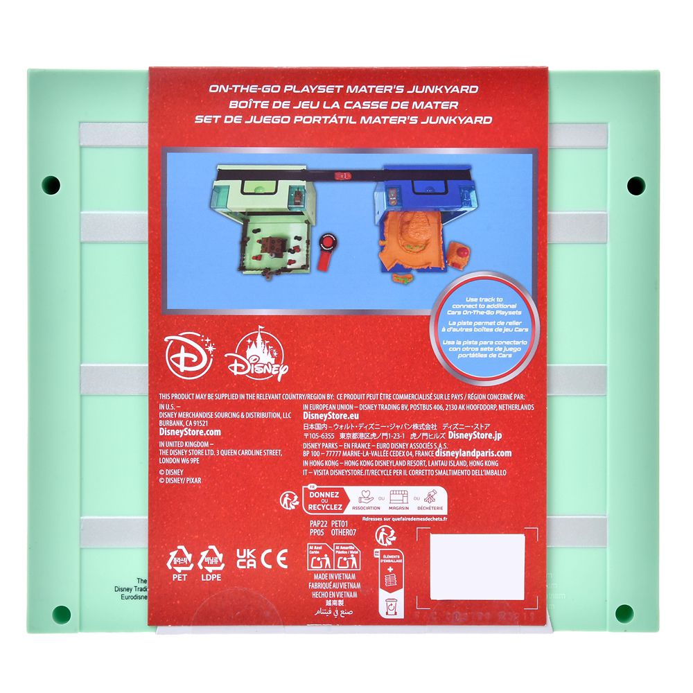 ライトニング・マックィーン＆メーター おもちゃ Mater's Junkyard On-the-Go プレイセット