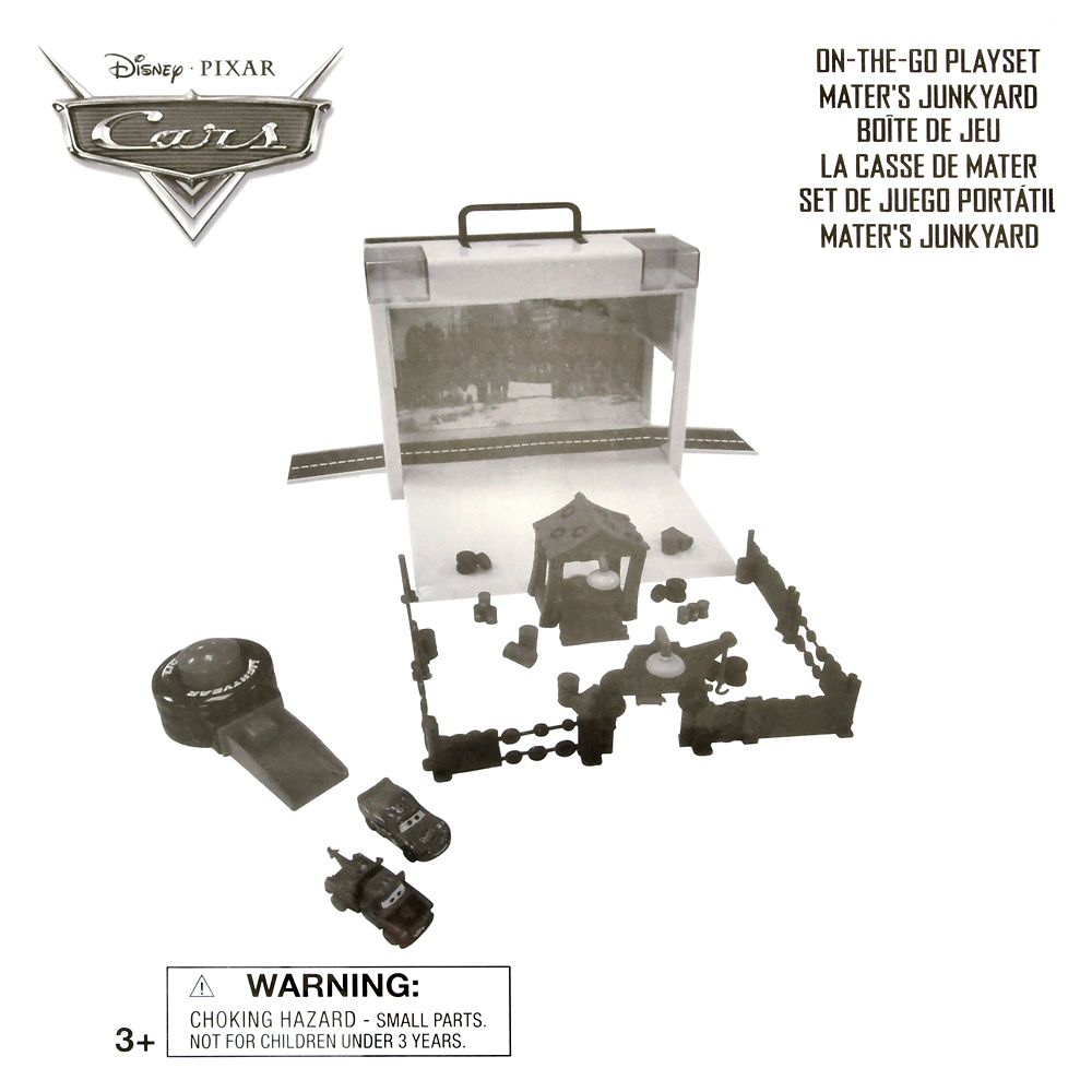 ライトニング・マックィーン＆メーター おもちゃ Mater's Junkyard On-the-Go プレイセット