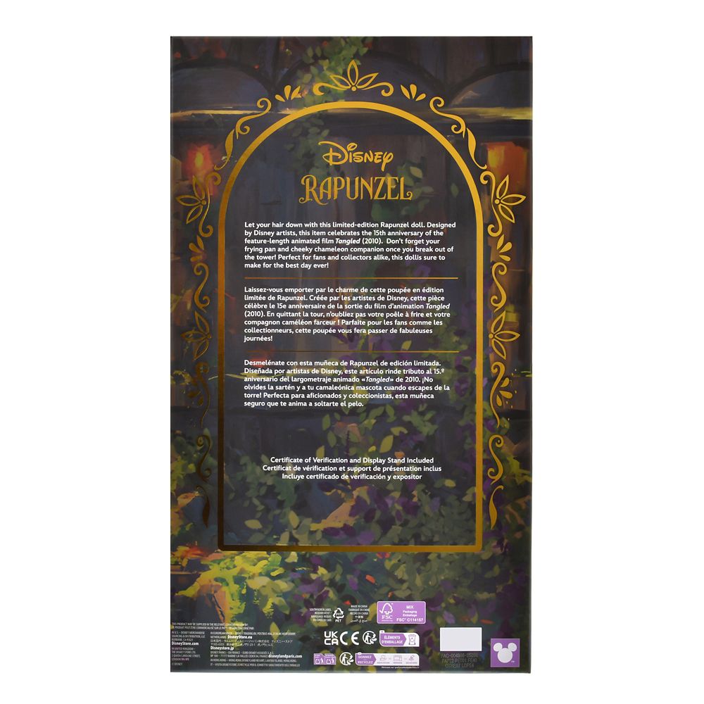 ラプンツェル＆パスカル ドール 15th アニバーサリー Disney DESIGNER COLLECTION