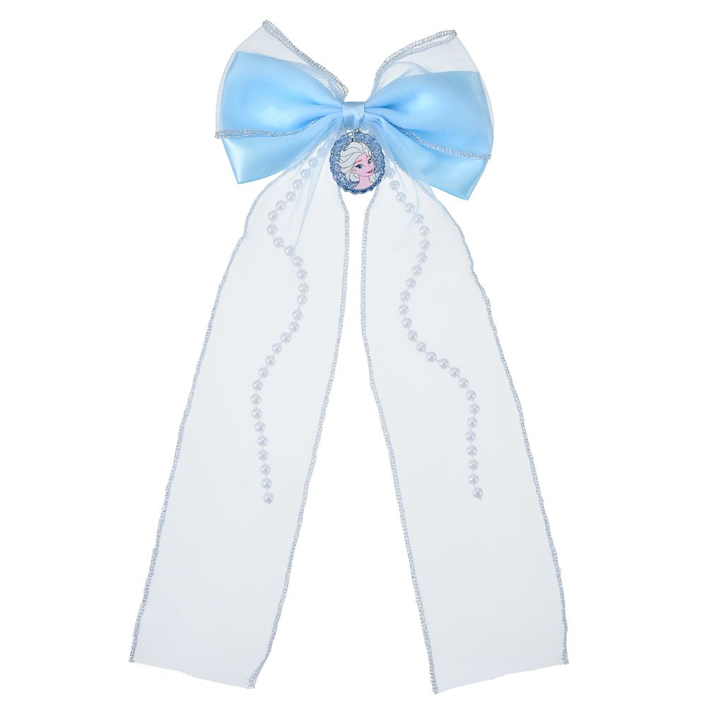 【再入荷】【キッズ用】エルサ ヘアクリップ ロングリボン