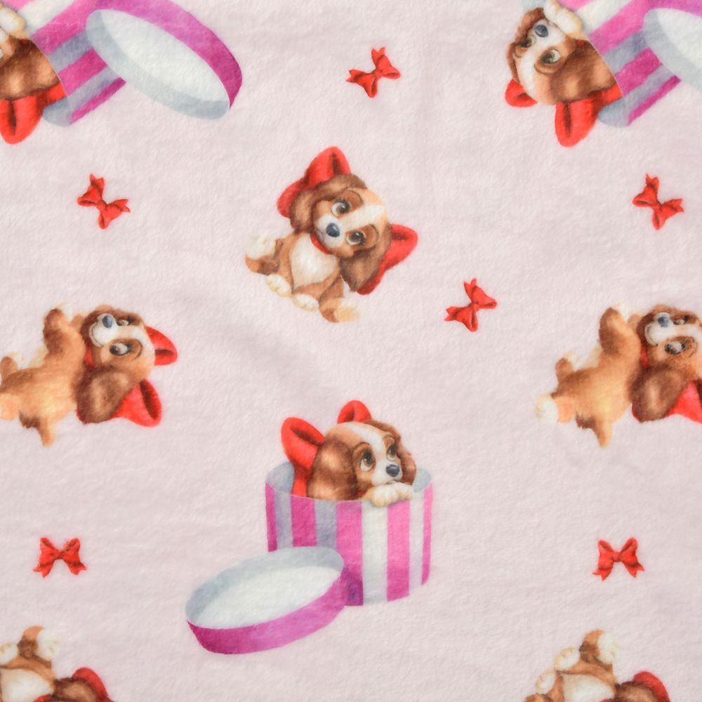 レディ ブランケット シュシュ付き LADY AND THE TRAMP 70TH